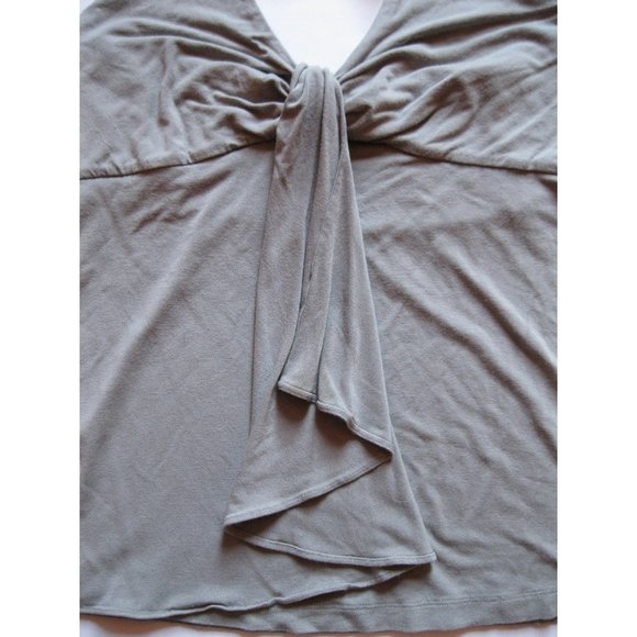 Tommy Bahama Gray Halter Neck Top With Ruffle - Picture 3 of 11
